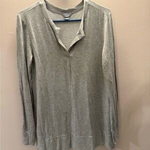 Caslon Heather Gray Long‎ Sleeve Top
